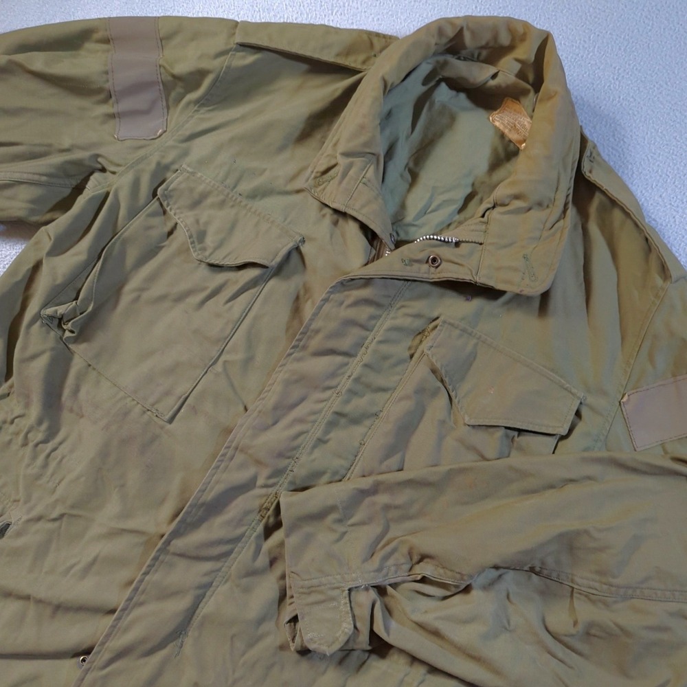 VTG Allen Overall Co M65 Field Coat Mens Medium Green OG 107 Vietnam Distressed